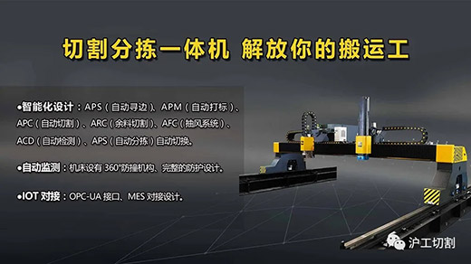 hg8868皇冠国际全自动等离子切割分拣一体机